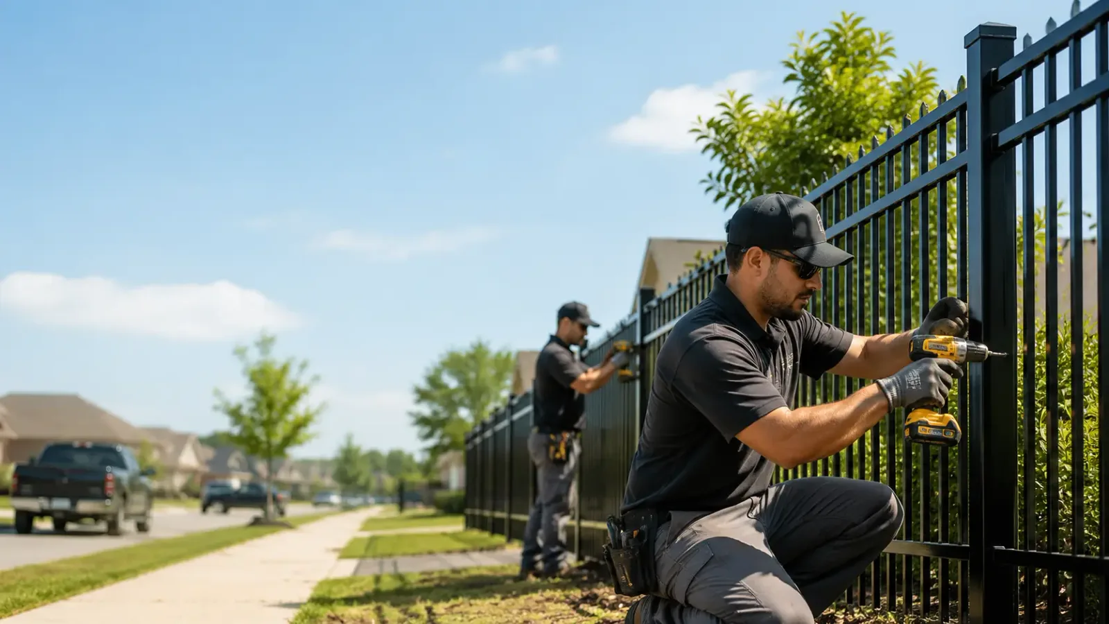 Metal Fence Installation in Bleiblerville, TX